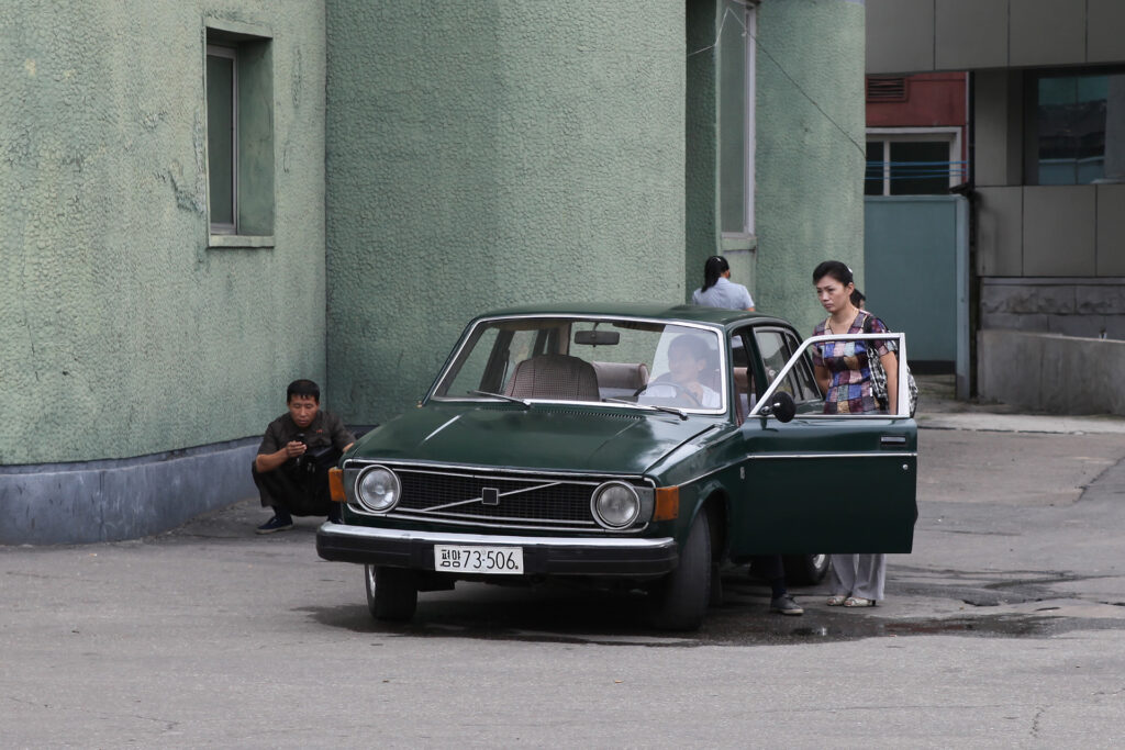 Volvo car in North Korea